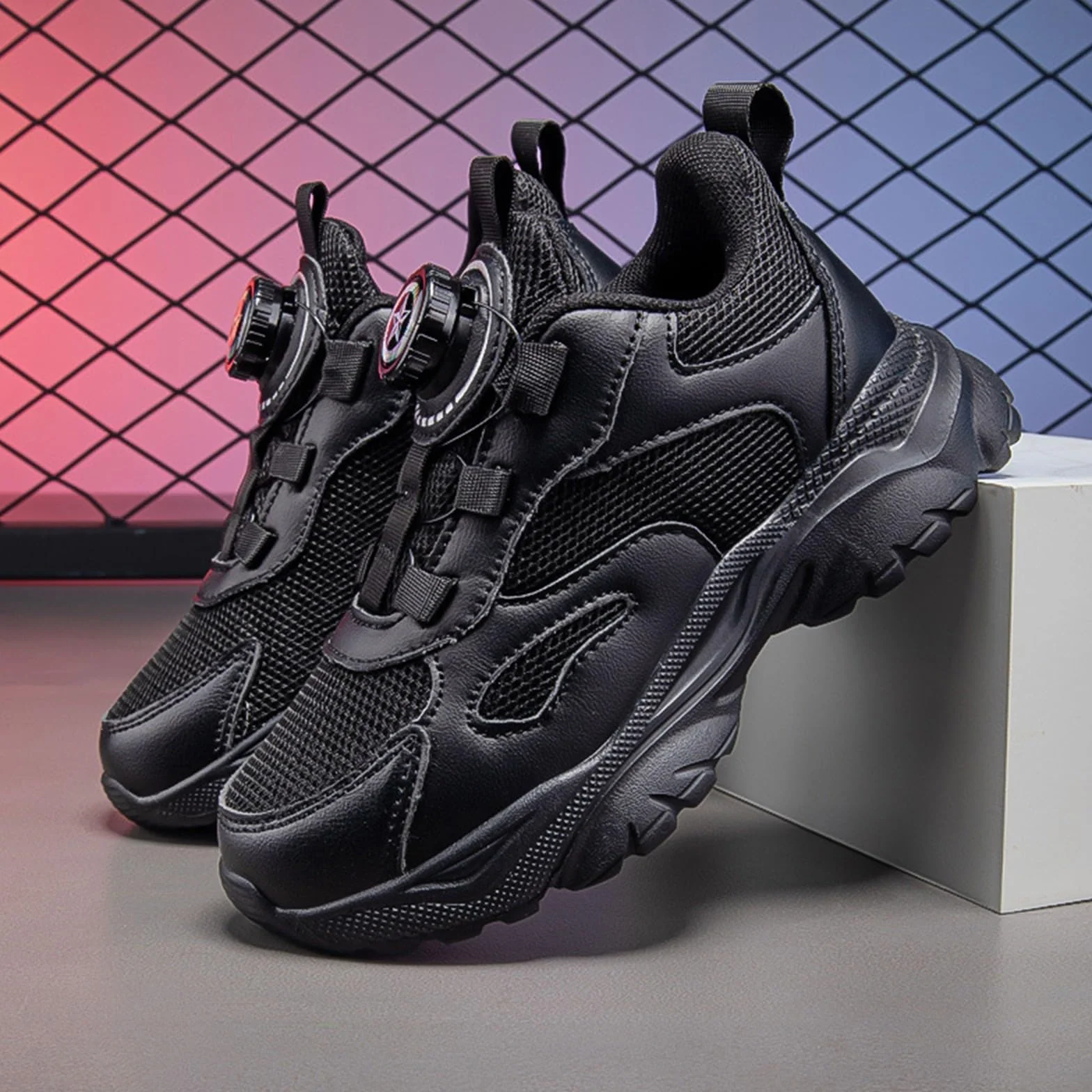 Chaussures de sport pour enfants sans lacets - Respirantes Antidérapantes