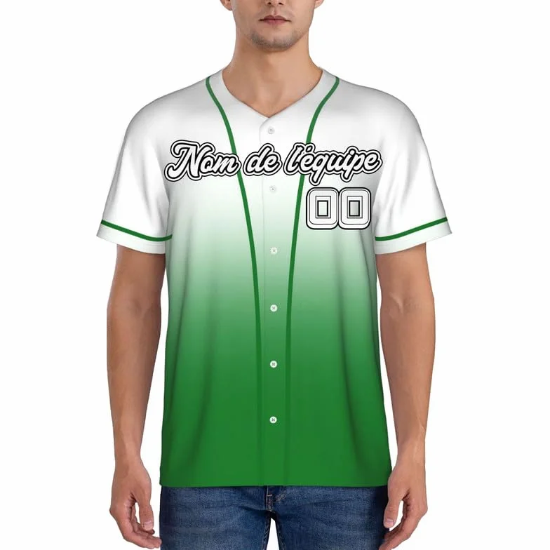 Maillot de Baseball Personnalisé avec Votre Nom, Numéro et Logo S-4XL pour Homme Femme Jeunes