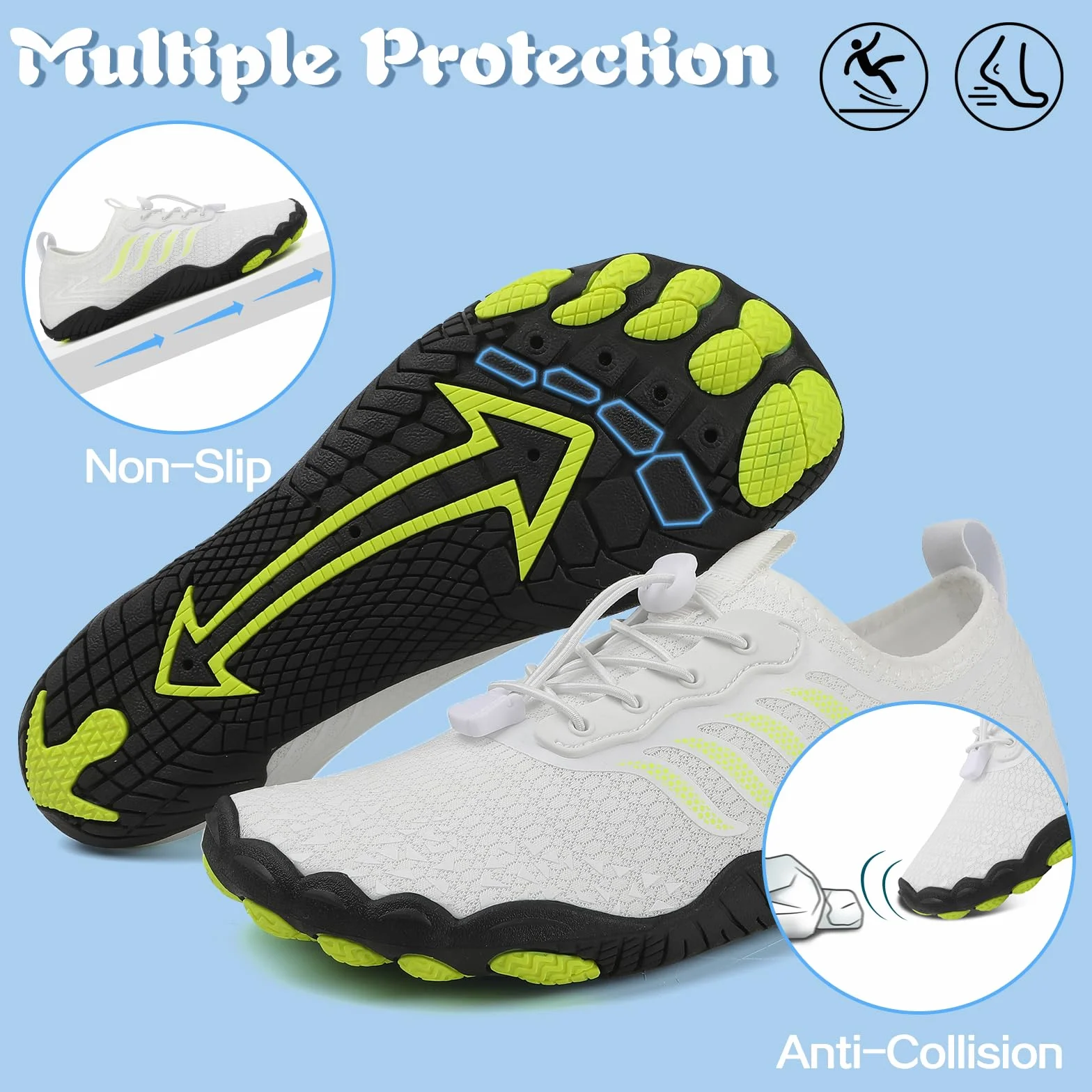 Chaussures Aquatique Homme Femme Antidérapantes Plage Sport