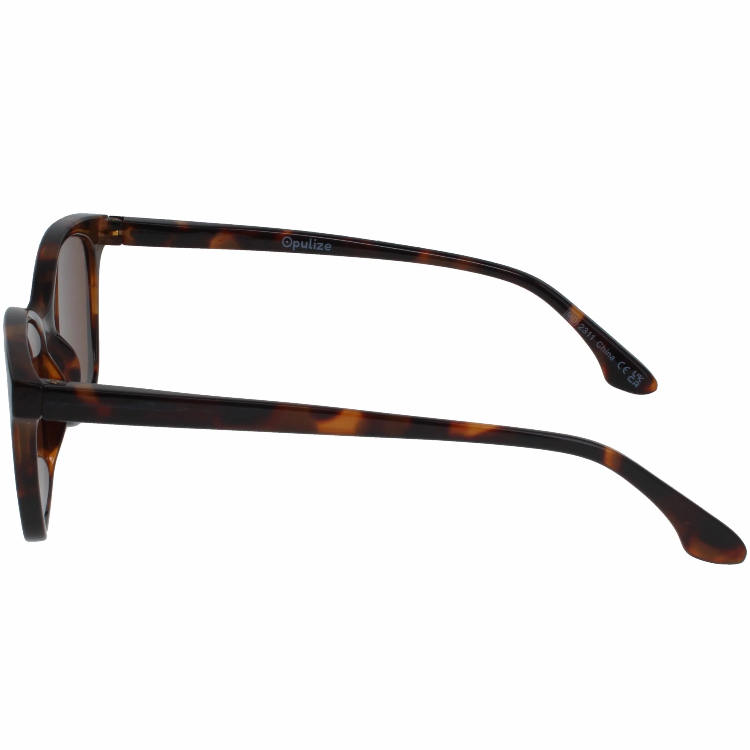 OPULIZE KAT Lunettes de Lecture Solaires Monture Œil-de-Chat Marron Écaille de Tortue +3.50