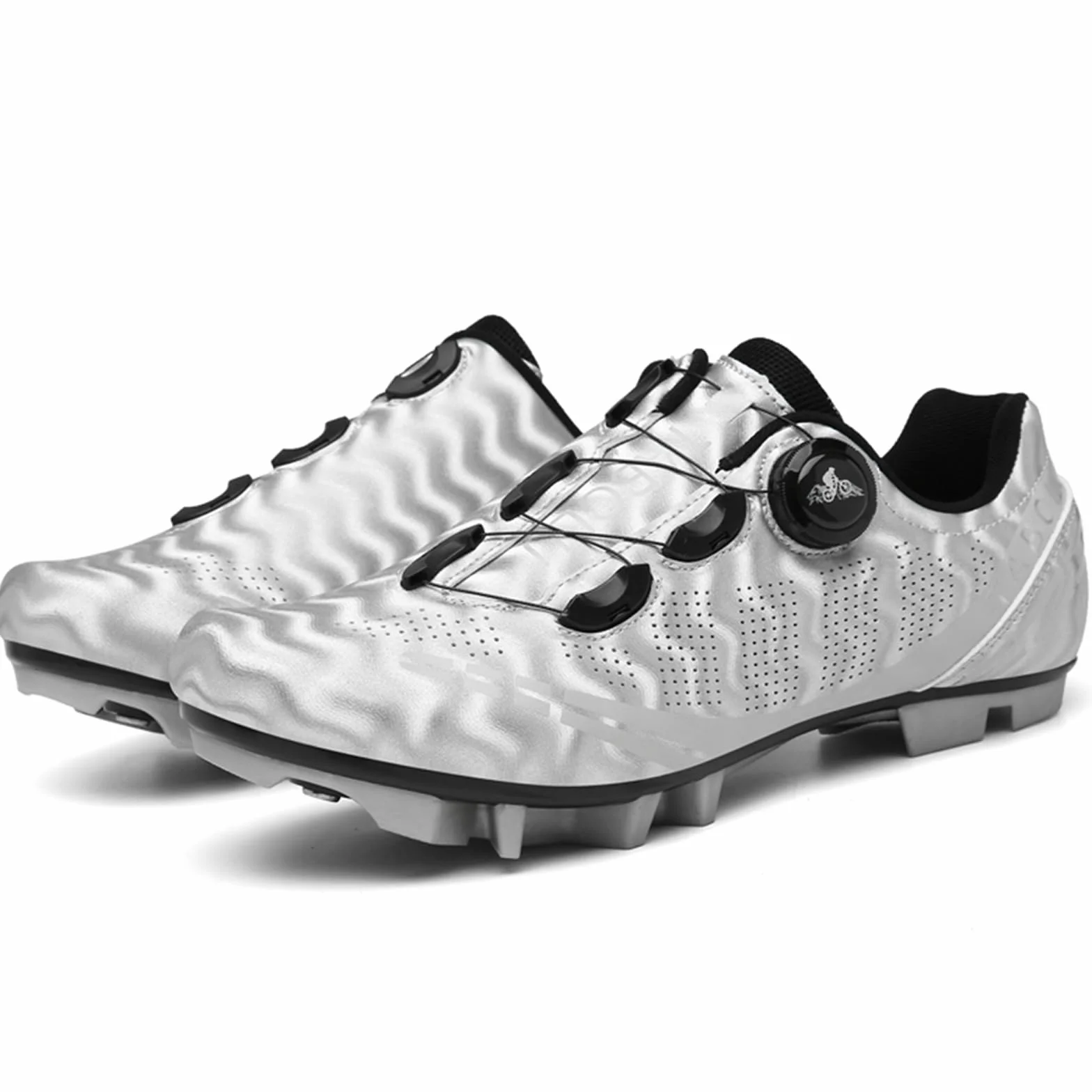 Chaussures de vélo de Montagne pour Femmes Compatible Look Delta/SPD Cleats VTT Plein air