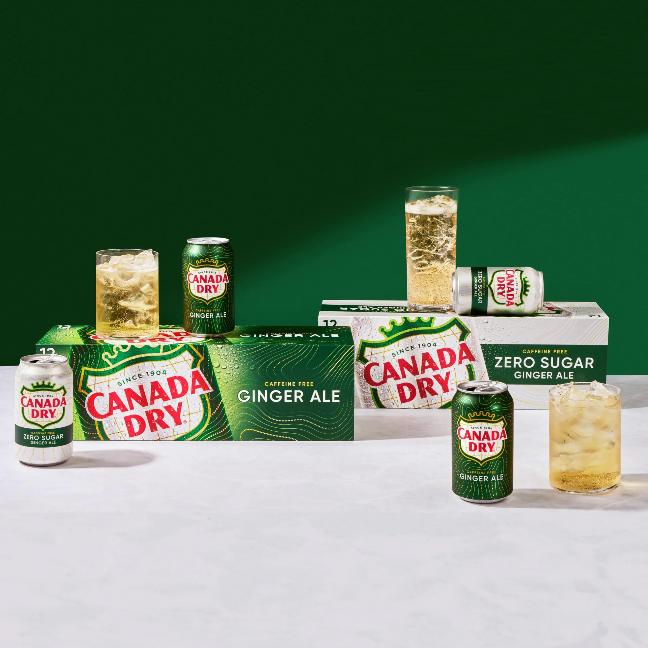 Canada Dry Ginger Ale Soda US import lot de 12 canettes de 355 ml - Soda au gingembre
