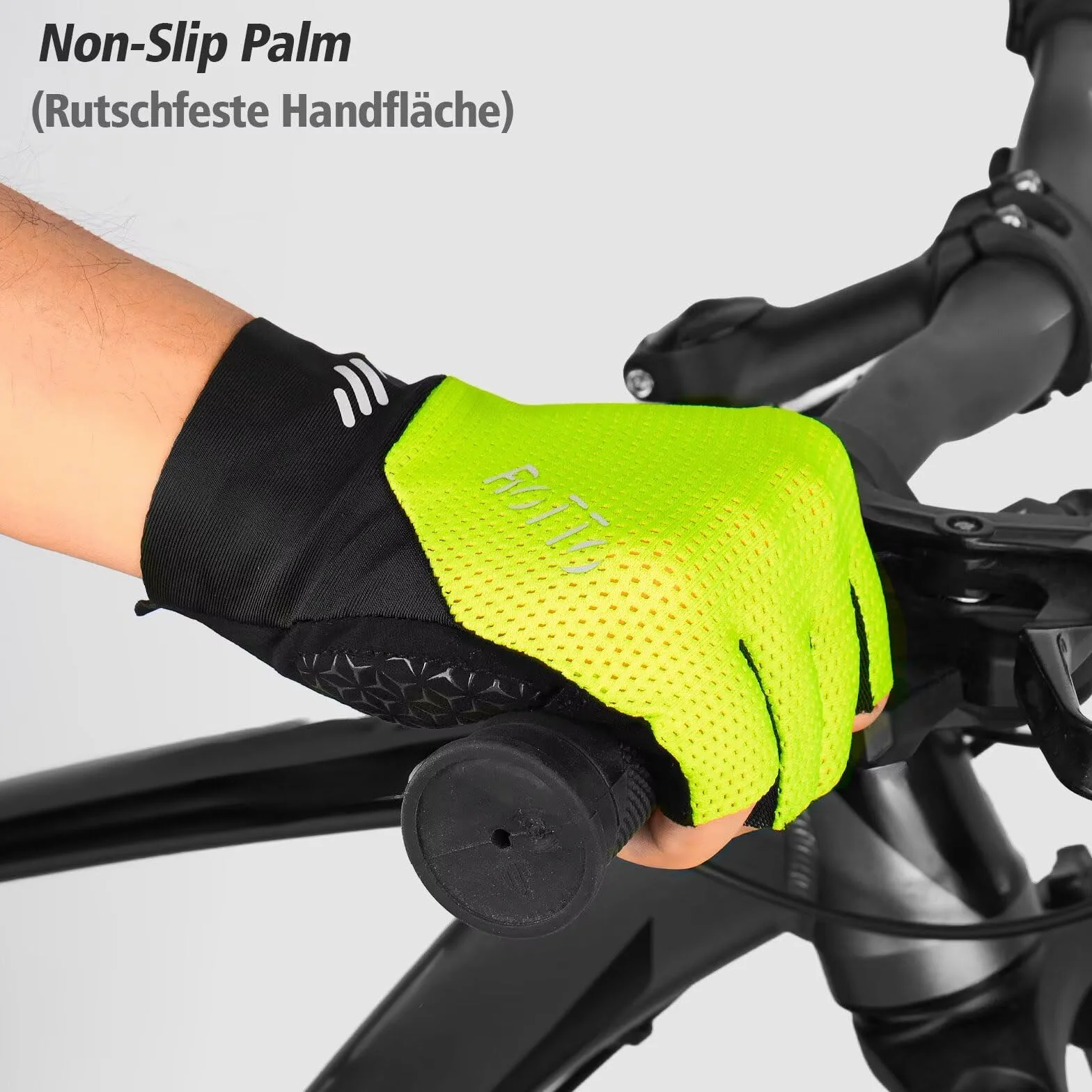 ROTTO Gants de Cyclisme Hommes sans Doigts Rembourrés Vélo Route Montagne