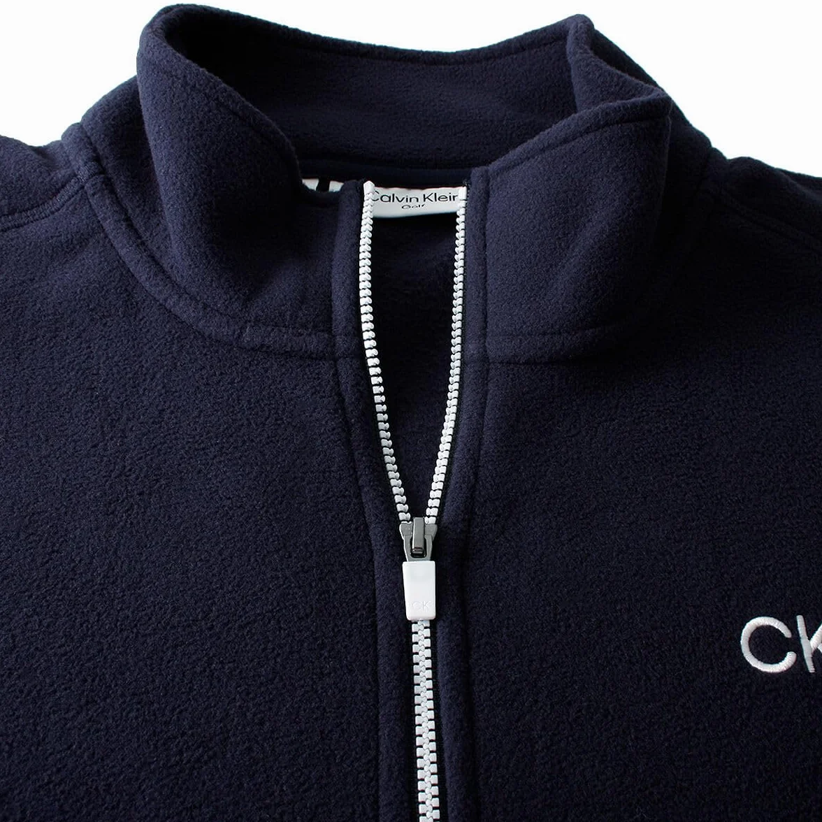 Calvin Klein Pull Golf Extensible Polaire 1/2 Fermeture éclair Homme