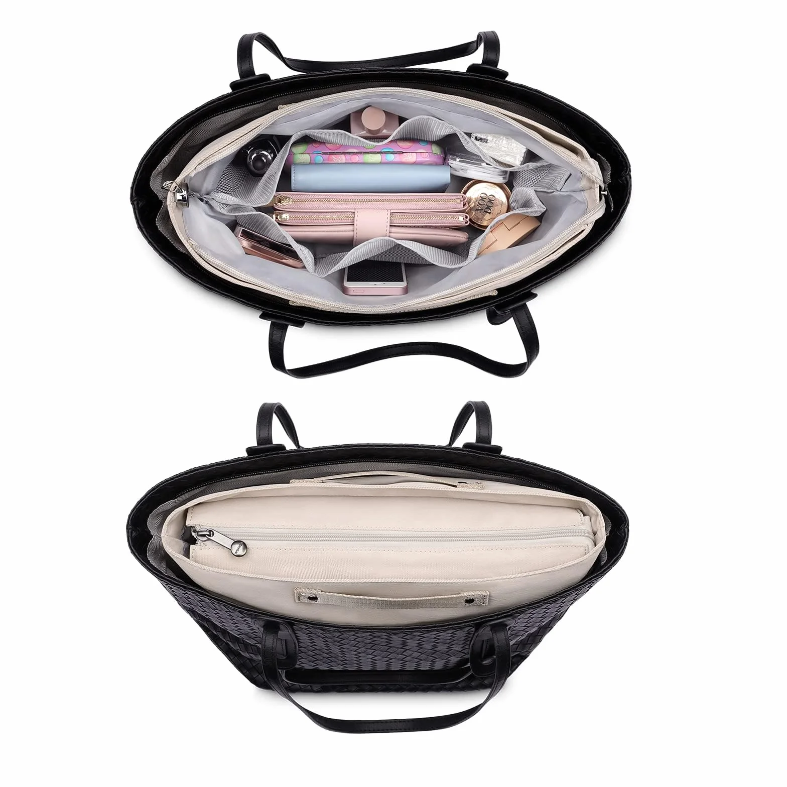 Organisateur de Sac à Main pour Femme en Polyester, avec Fermeture Éclair, Intérieur pour Sac à Main