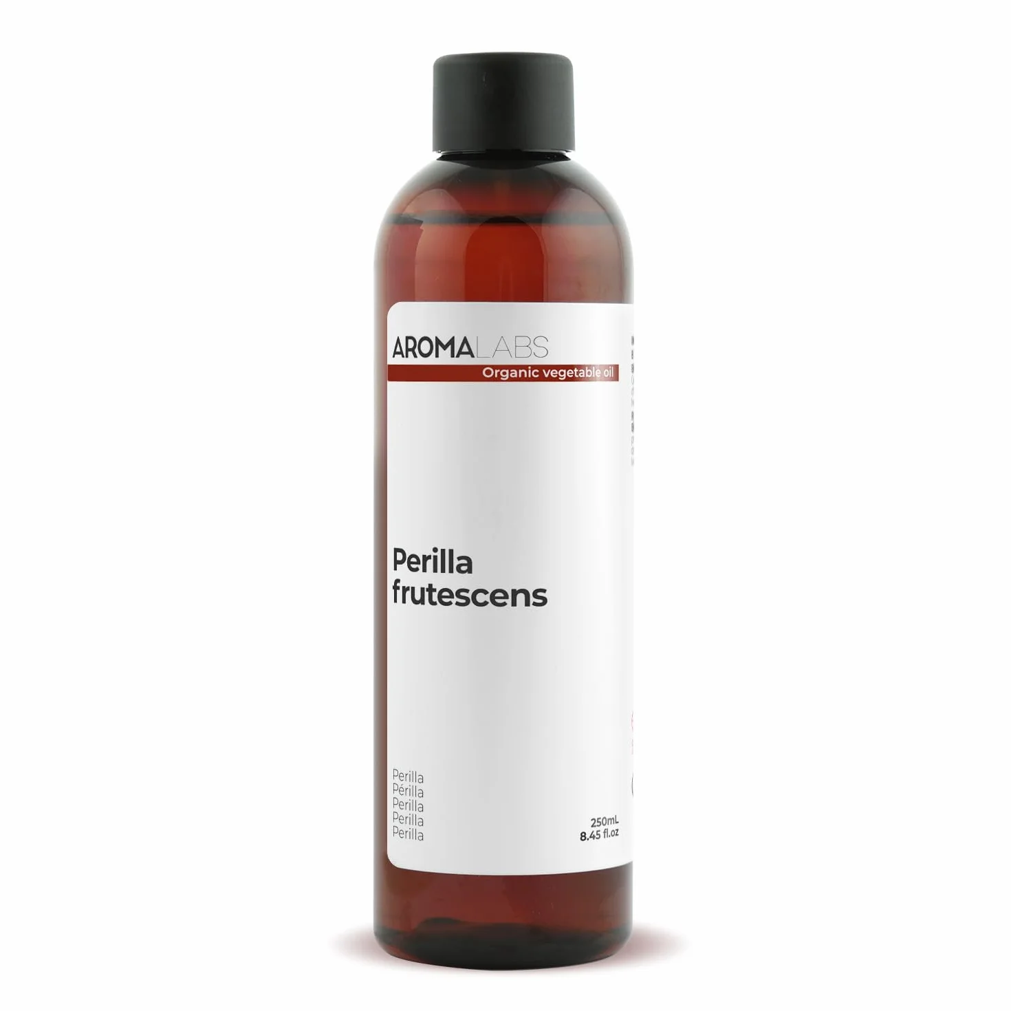Périlla BIO (Perilla frutescens) - 250 mL - Huile Végétale Vierge et Certifiée Cosmos - Aroma Labs - Made in France