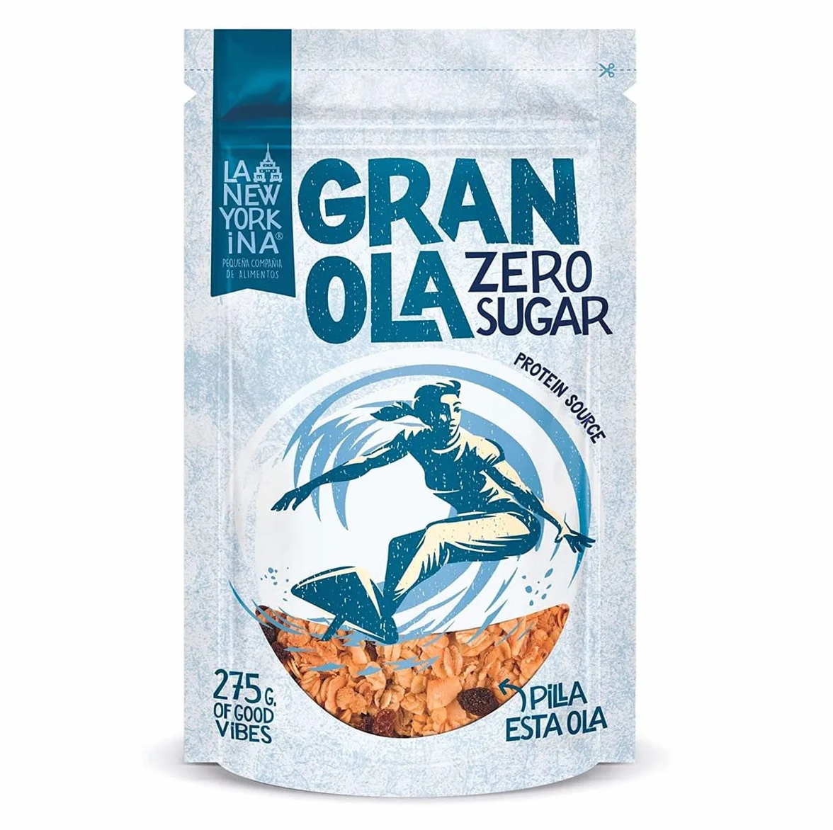 La Newyorkina | Granola Zero Sucre (275g) | Céréales & Granolas | Délicieux, croustillants, sans sucres