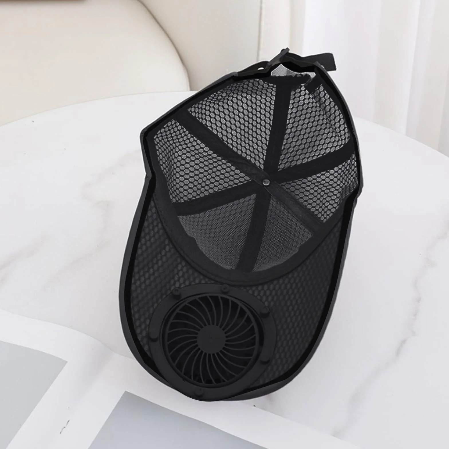 Casquette de baseball avec ventilateur solaire, maille, protection UV, charge USB