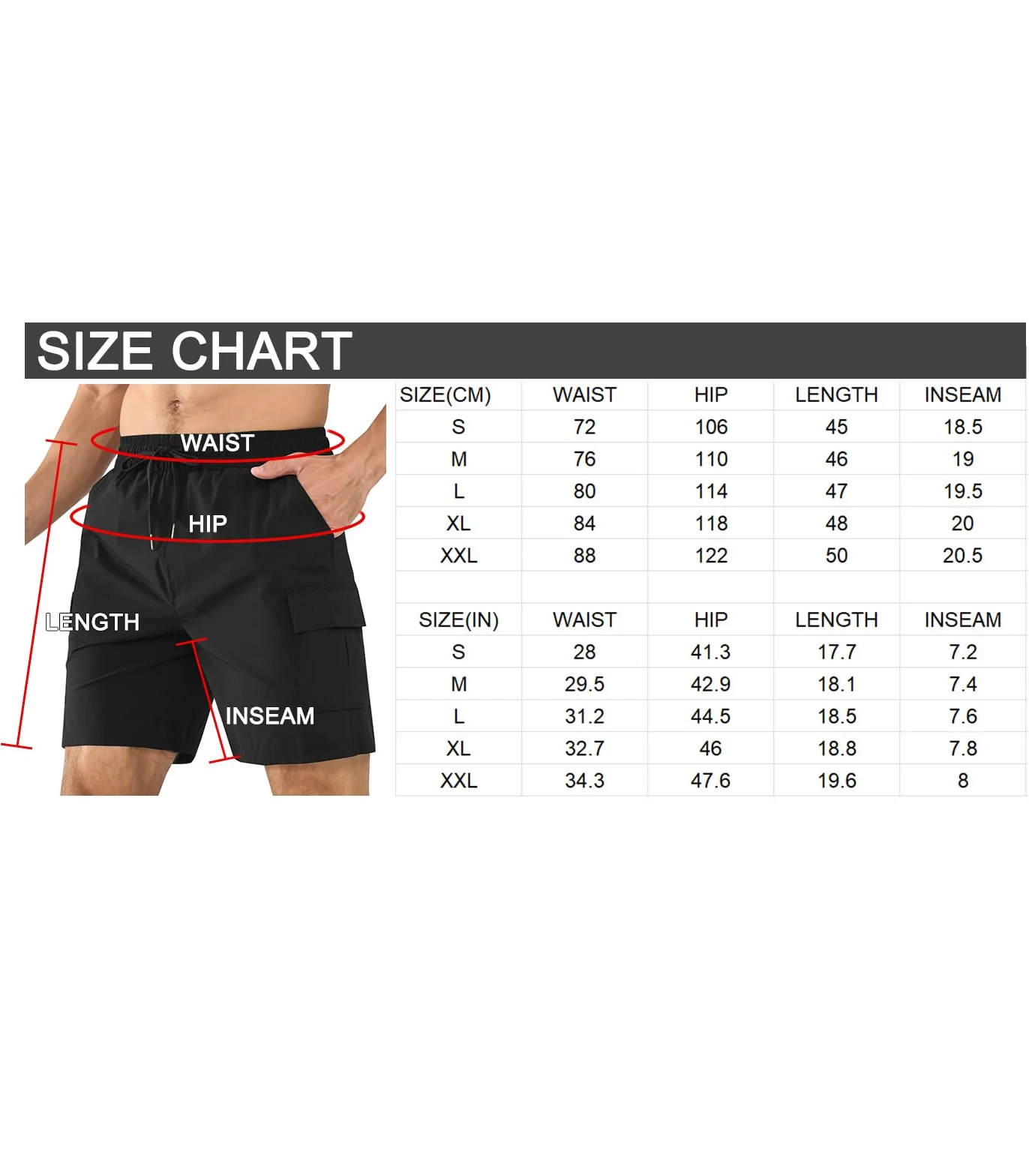 Superora Shorts Cargo Hommes Randonnée Respirants Séchage Rapide Classique Relaxed Fit Stretch Poches Multiples