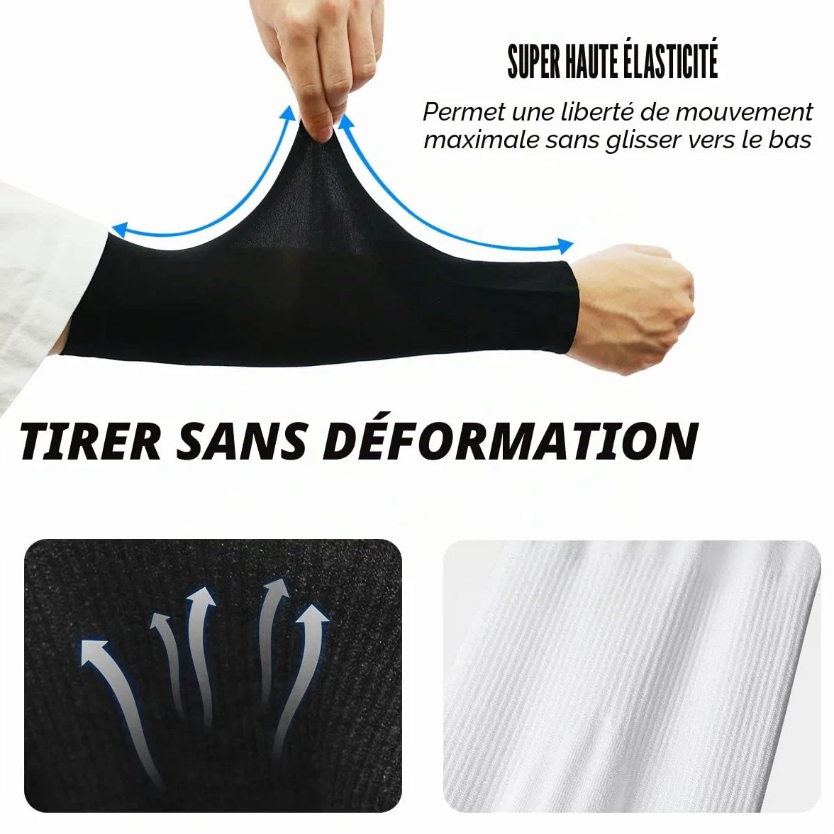 Manchons de Bras Anti-UV Respirants pour Volleyball, Cyclisme, Basketball, Course à Pied