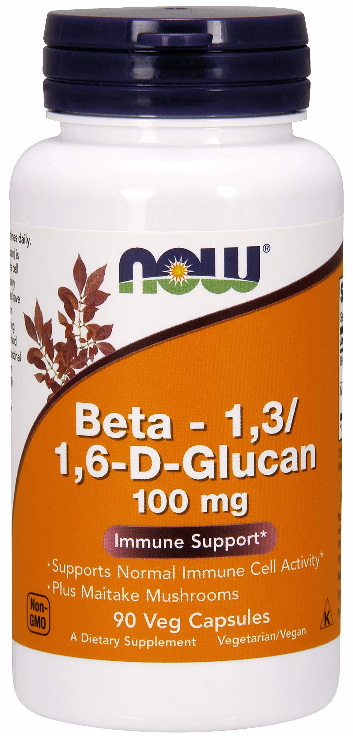 NOW Foods Beta - 1,3/1,6-D-Glucan, 100mg - 90 vcaps