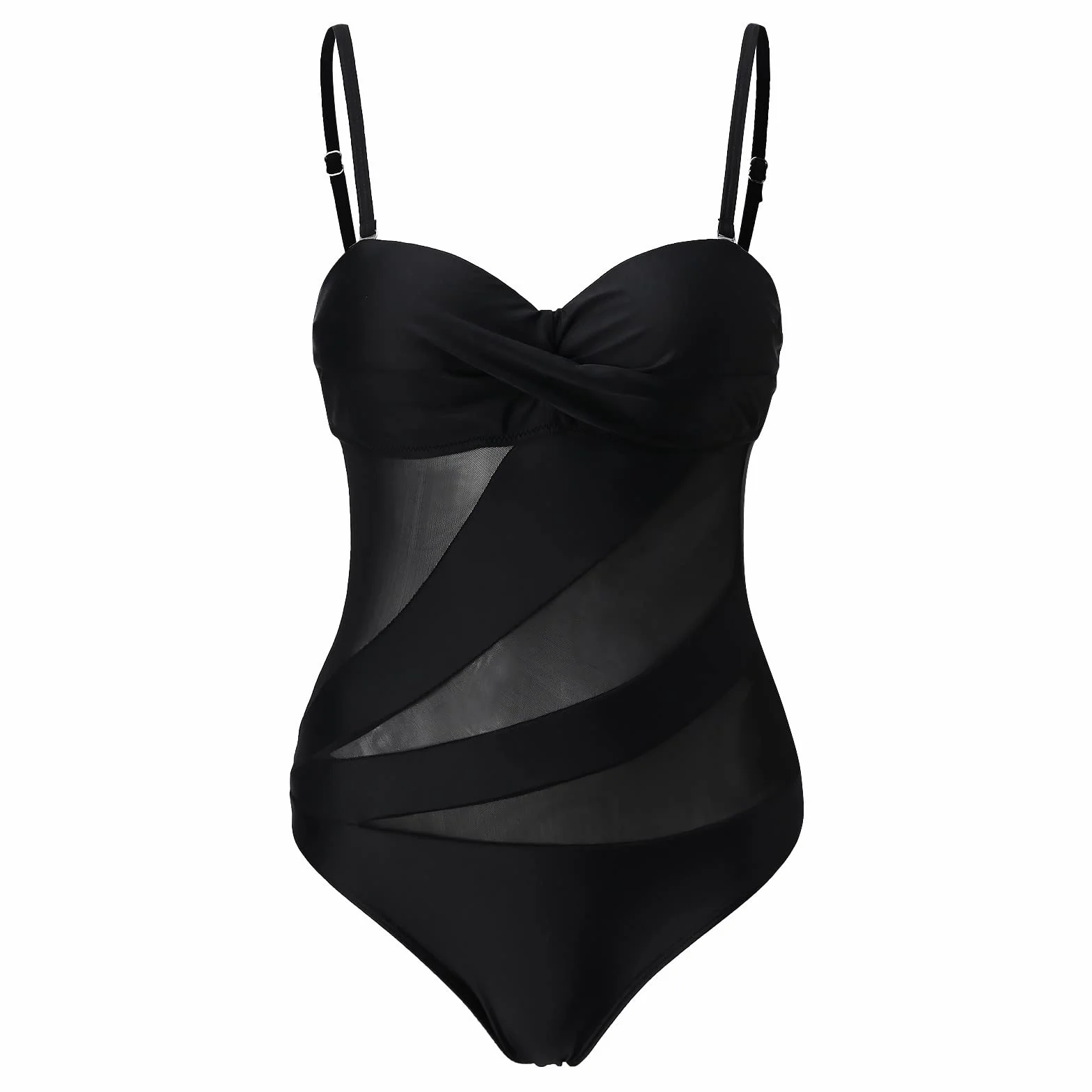 Maillot de Bain Femme 1 Pièce Gainant Ventre Plat Amincissant Push Up Rembourré Transbronzant Monokini