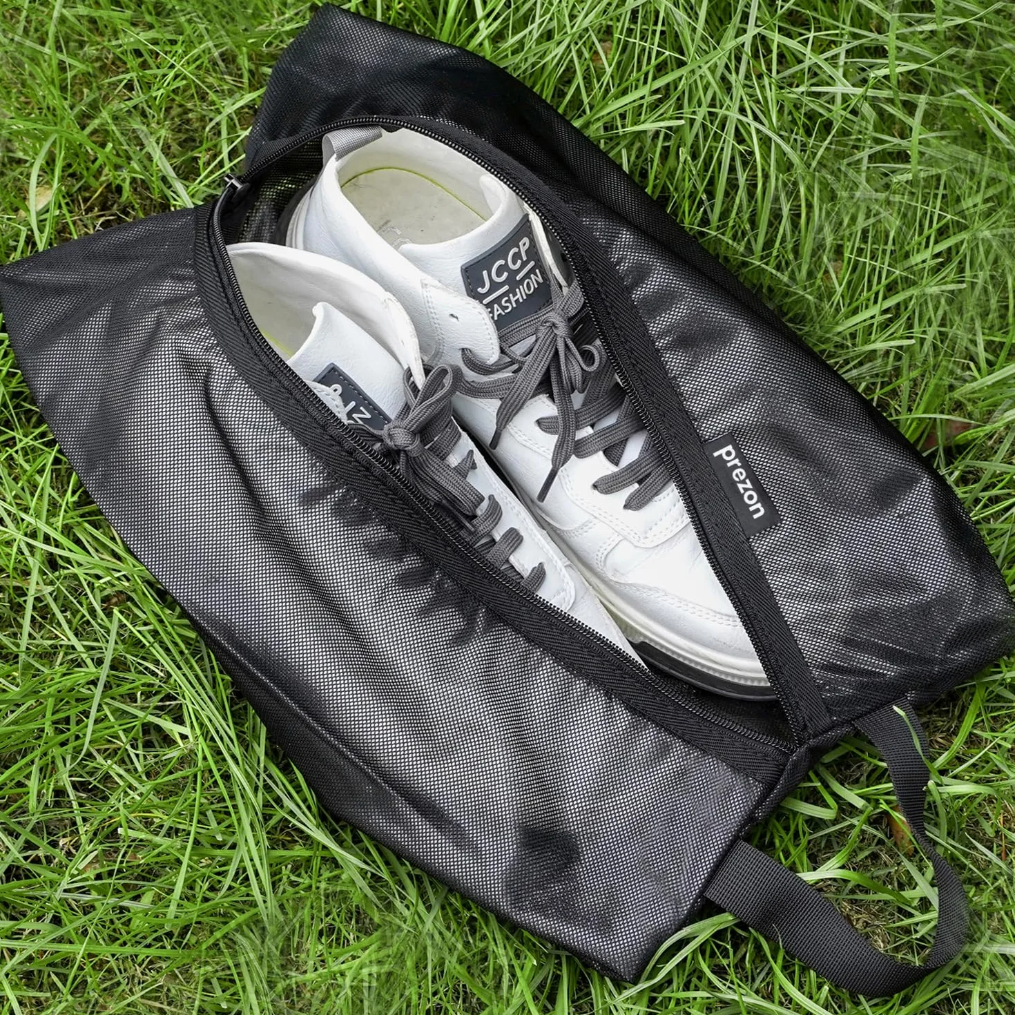 Sac à Chaussures de Voyage en Maille TPU imperméable, Fermeture éclair YKK Robuste, Anti-salissure, Organiseur de Chaussures