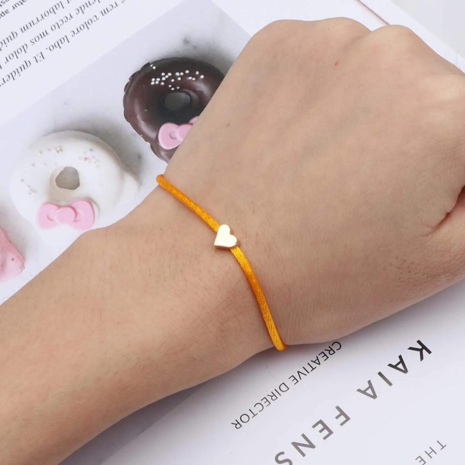 Bracelets d'Amitié en Forme de Cœur, Tressés à la Main Réglables, Cadeau pour Femmes et Couples