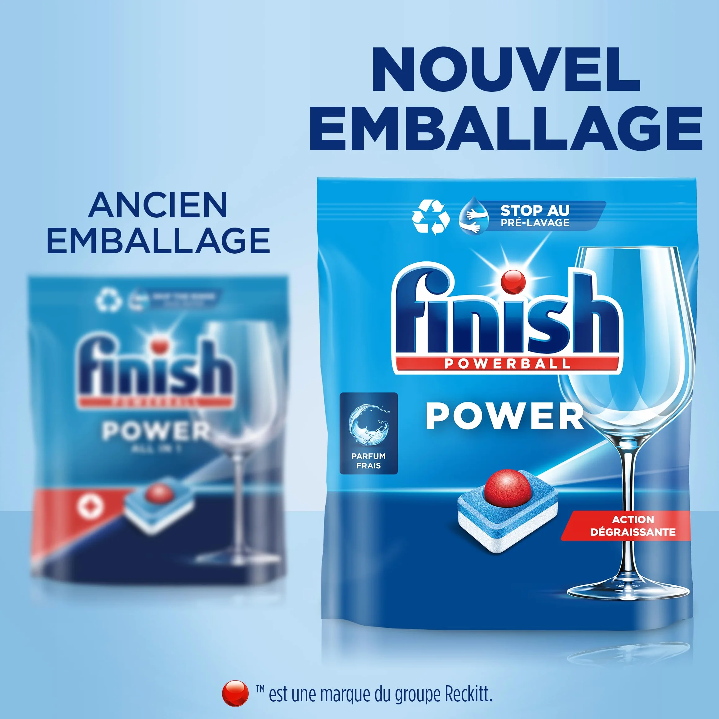 Finish Pastilles Lave-Vaisselle Powerball Comprimé Sans parfum All in One Max - 100 Tablettes Lave-Vaisselle