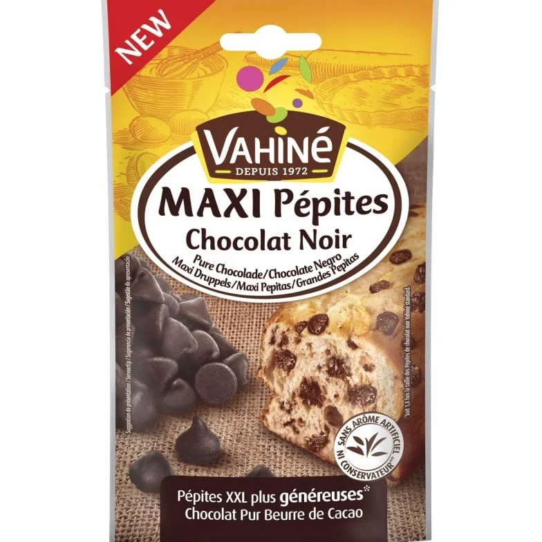 VAHINE - Vahiné Maxi Pépites Chocolat Noir 100G - Lot De 4