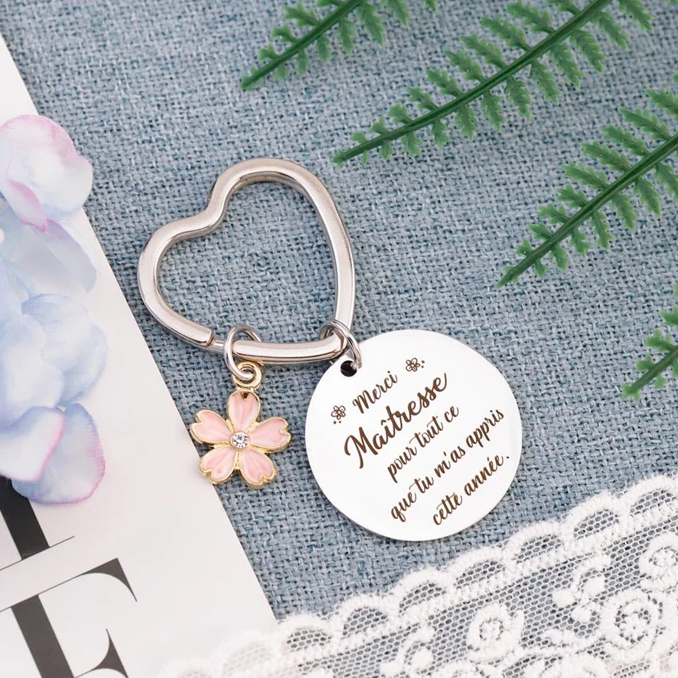 Maitresse D'école Porte Clé Cadeau Atsem Maternelle Fin D'année