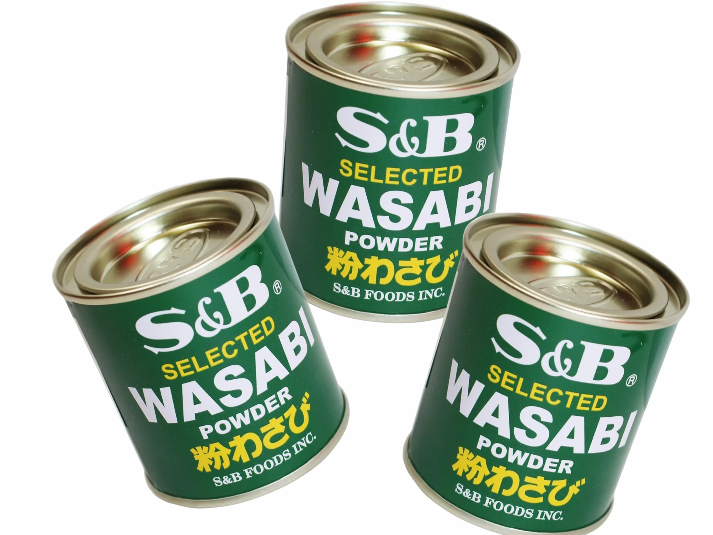 S&B Lot de 3 poudres wasabi japonaises naturelles et sans additifs OG ASIA 3 x 30 g