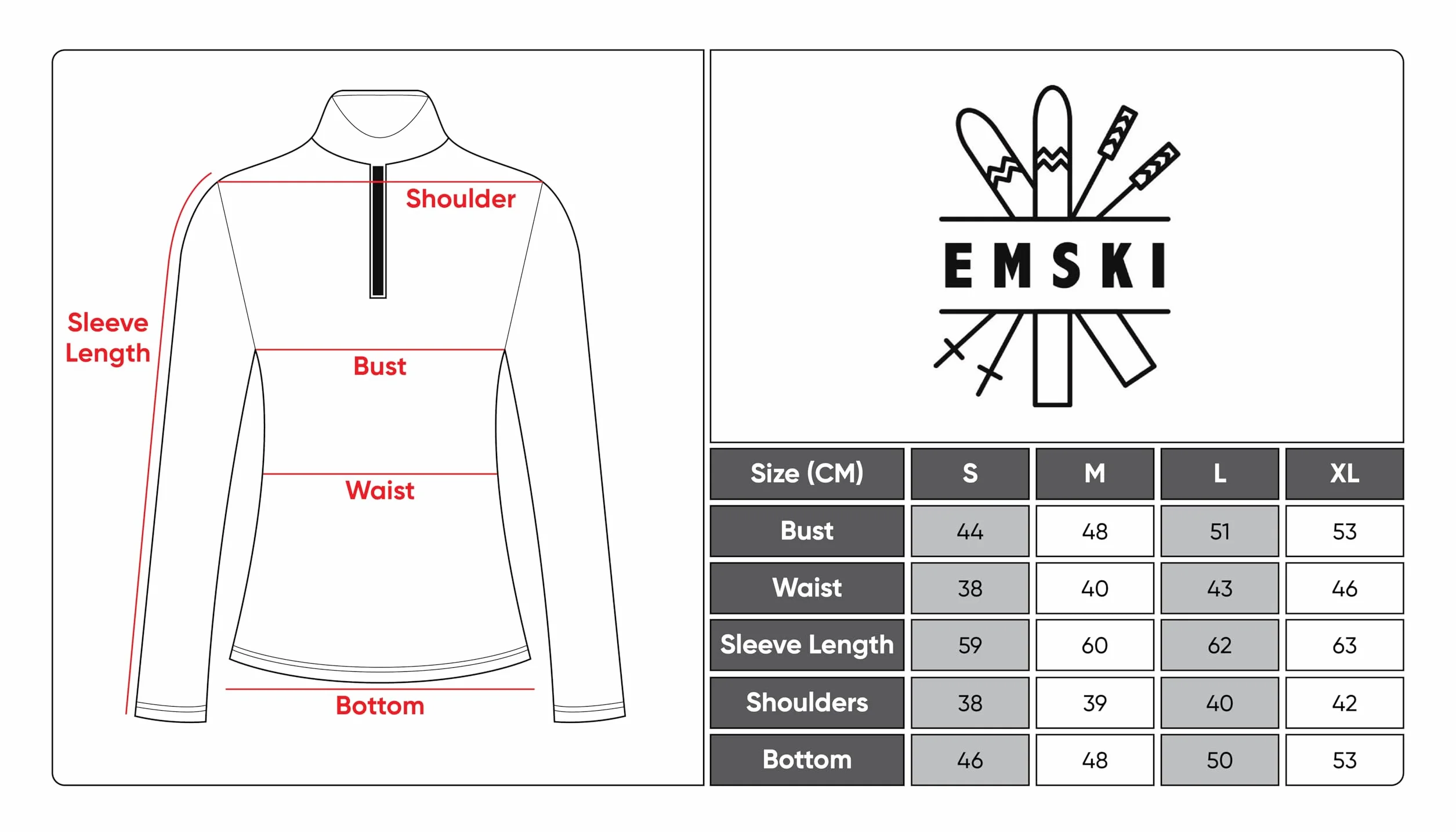 Emski Pull de ski pour femme - Skitrui élastique respirant fonctionnel sports d'hiver