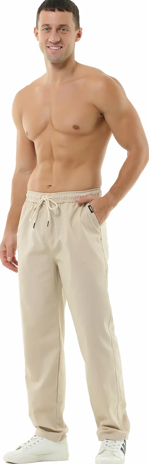 Hoerev Lin Pantalons décontractée Plage été