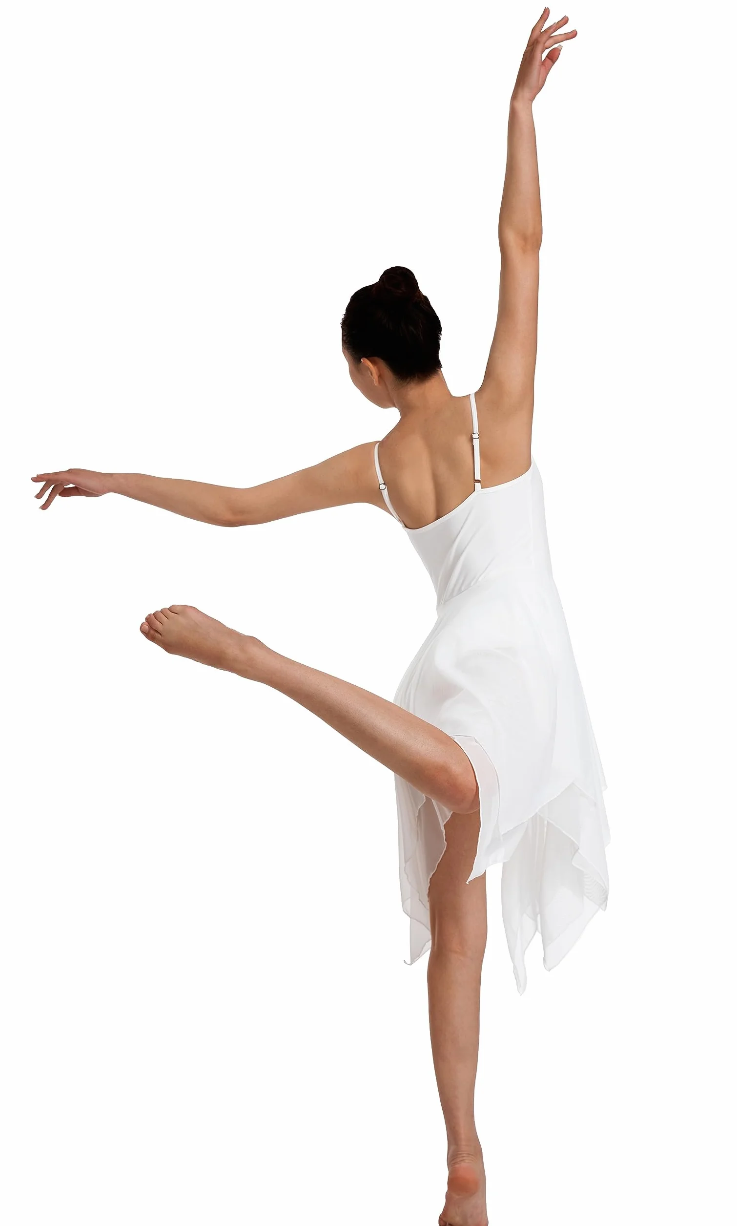 Femmes Lyric Ballet Asymétrique High Mesh Sans Manches Leotard Gymnastique