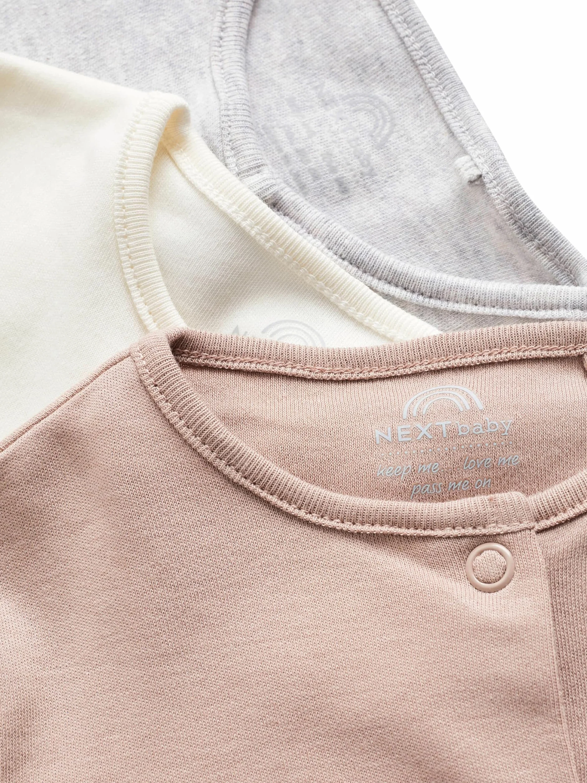 NEXT Bébé Dors-Bien Essentiel 100% Coton zippé Lot de 3