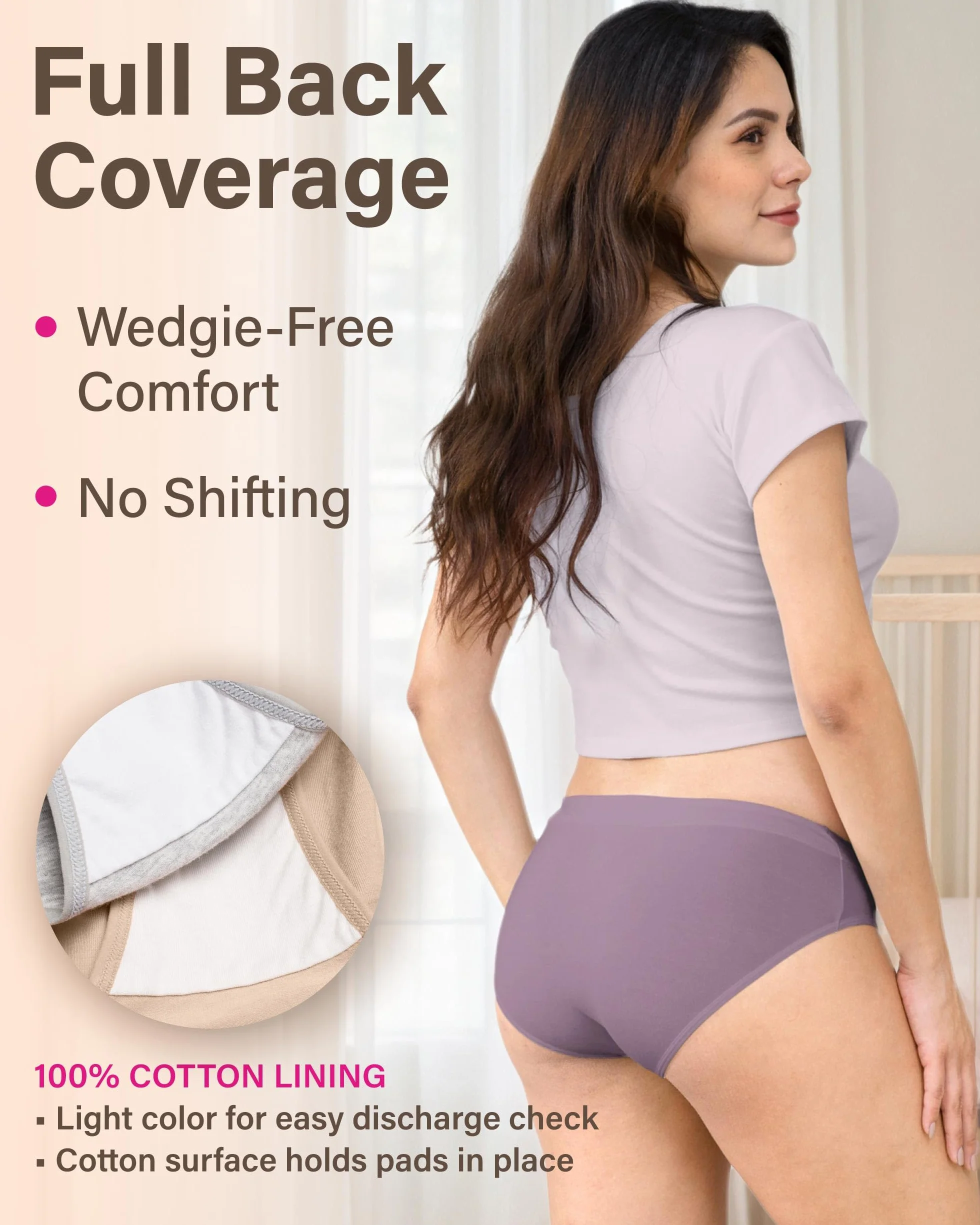 Culotte de Grossesse Intimate Portal Post-Partum Bikinis Croisés Slip en Coton