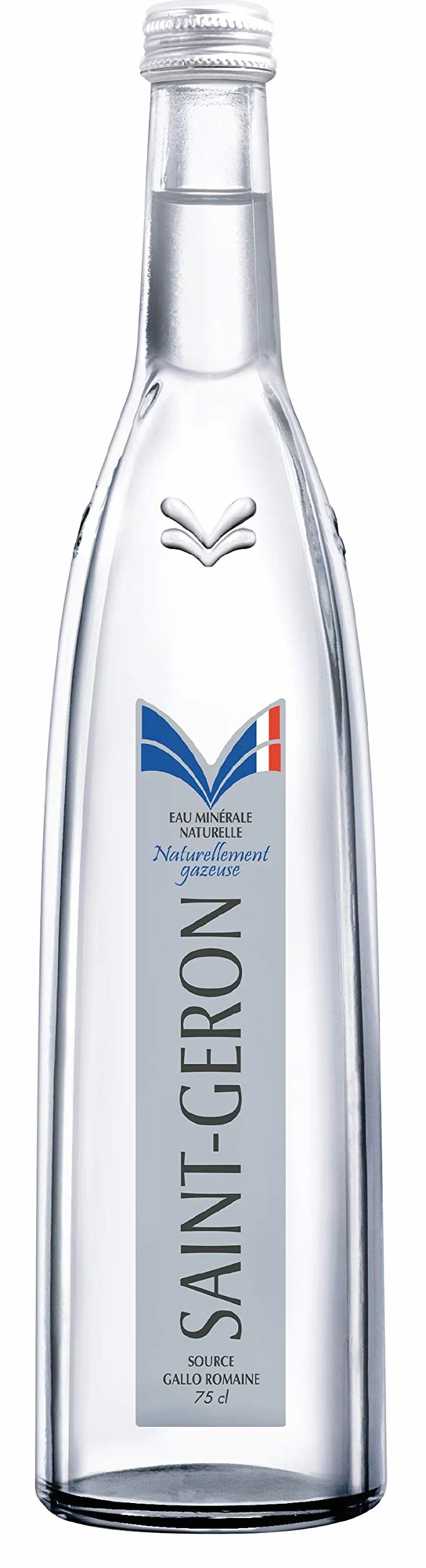 Saint-Géron Eau Minérale Naturellement Gazeuse - Bouteilles en verre 6 x 75 cl