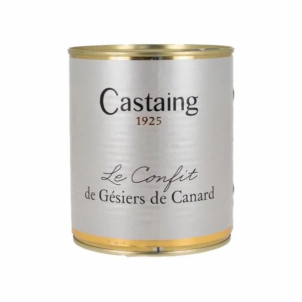 Gesier de canard confits 800g - Castaing