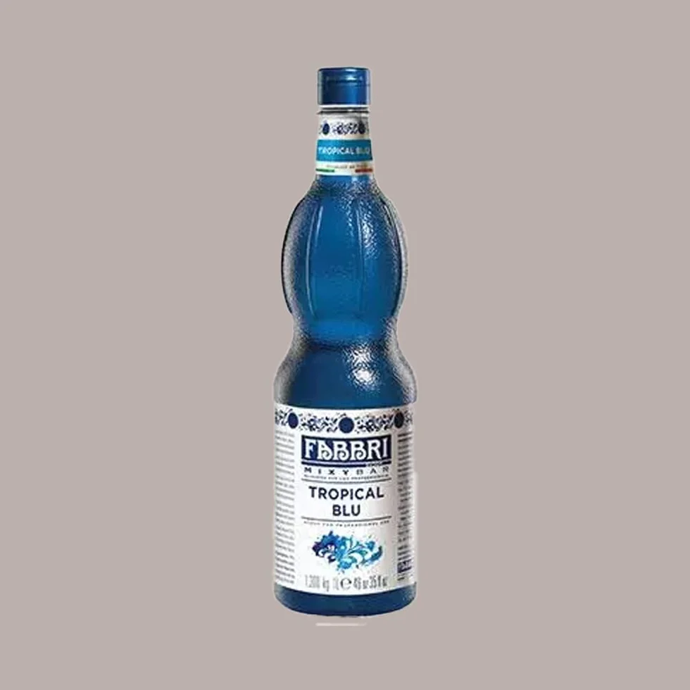Lucgel Sirop de Granita au Goût Tropical Bleu Mixybar Fabbri - 1,3 Kg -