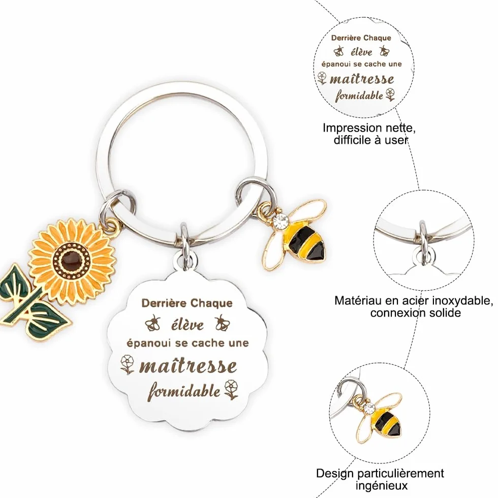 Porte-Clés Cadeau Fête des Mères Pâques Maman Papa Mamie Papy Marraine Parrain Anniversaire Homme