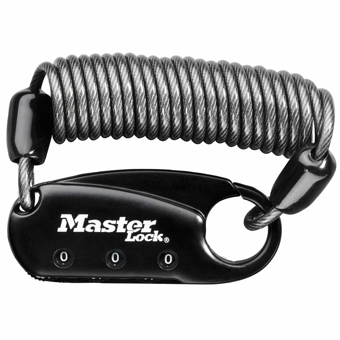 Master Lock Cadenas antivol Mousqueton Noir 60 mm