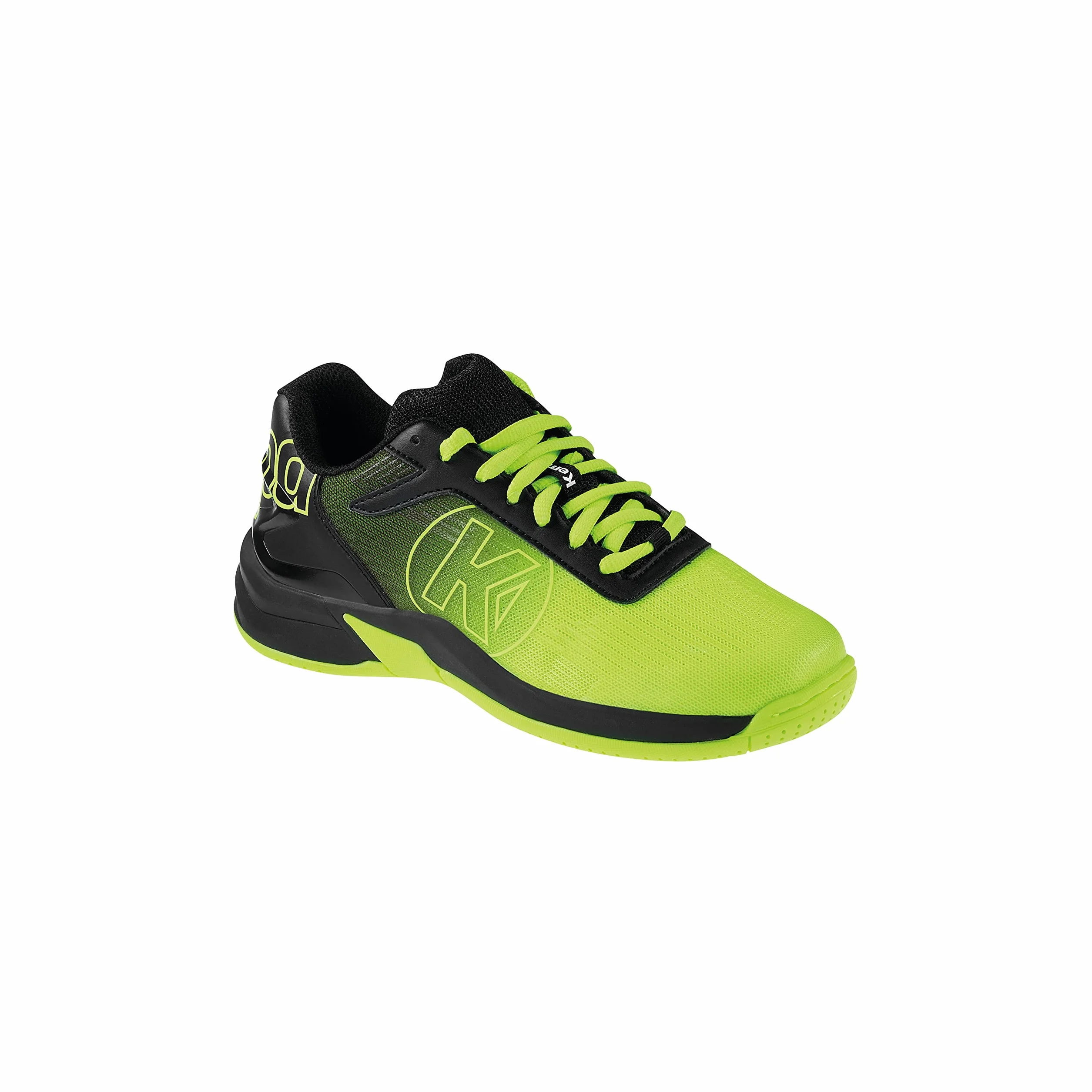 Kempa Attack 2.0 Junior Baskets Basses de Course Handball Chaussures de Sport Jaune Fluo Noir Taille 34 EU