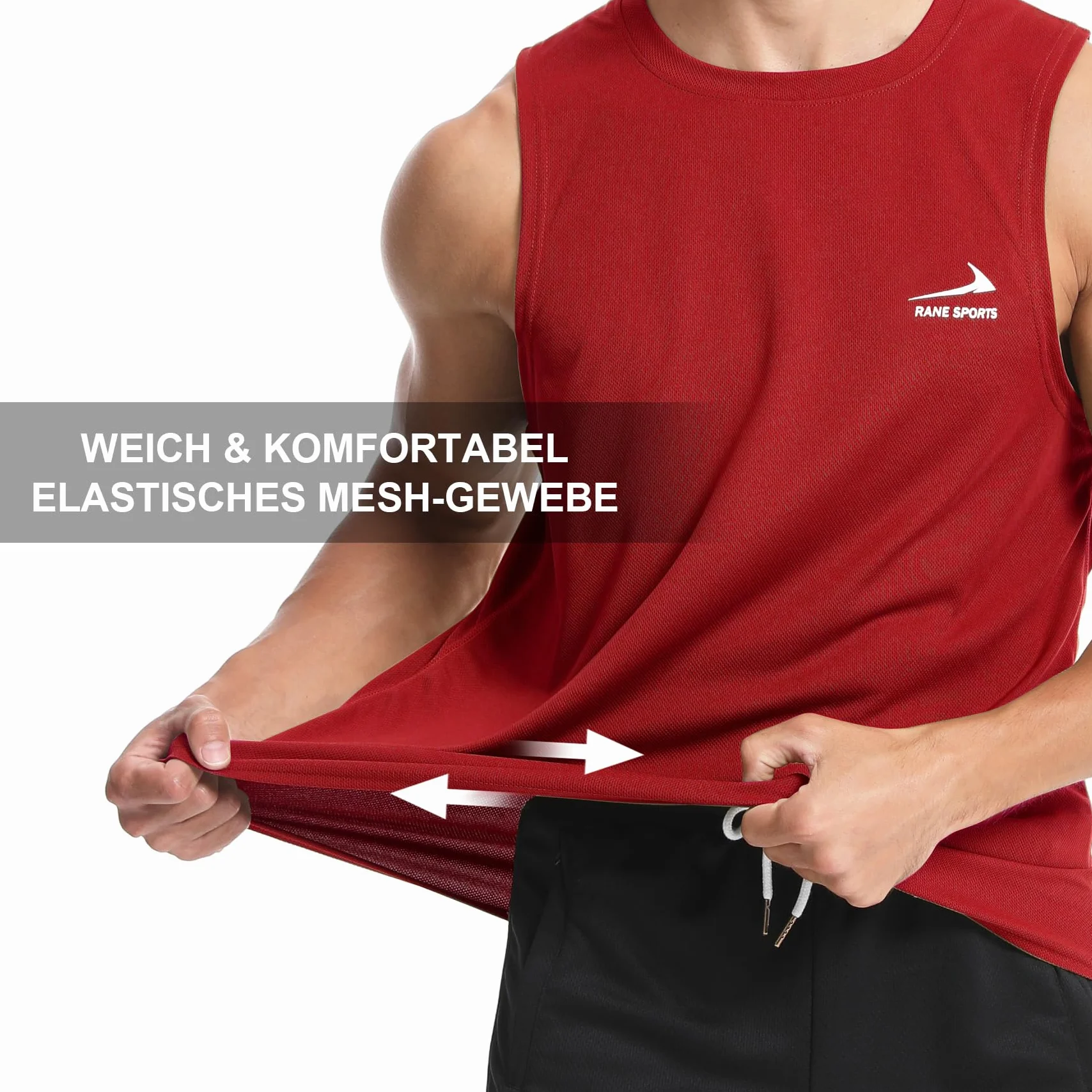 Gilet sans Manches Homme Course Gym Séchage Rapide Respirant T-Shirt Sport
