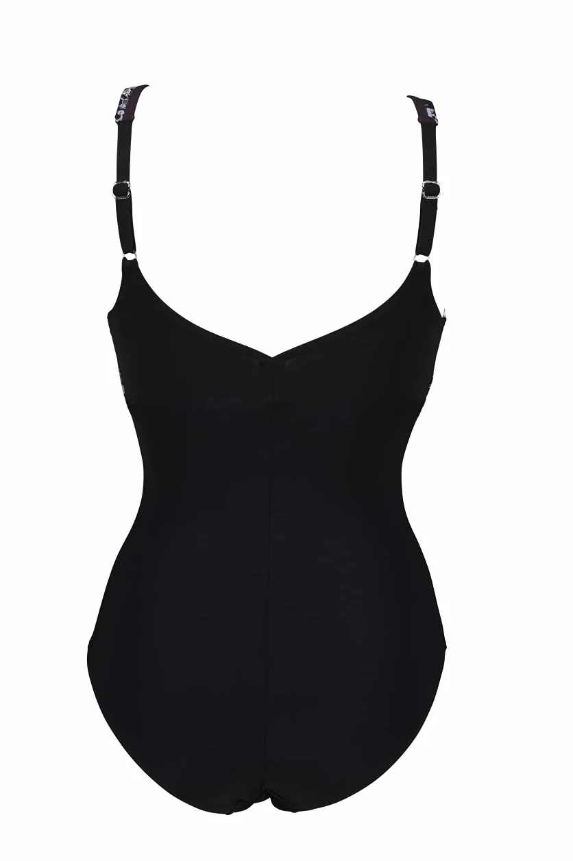 Arena Bañador Zora Wing Back One Piece Black Multi Slips de Bain Femme