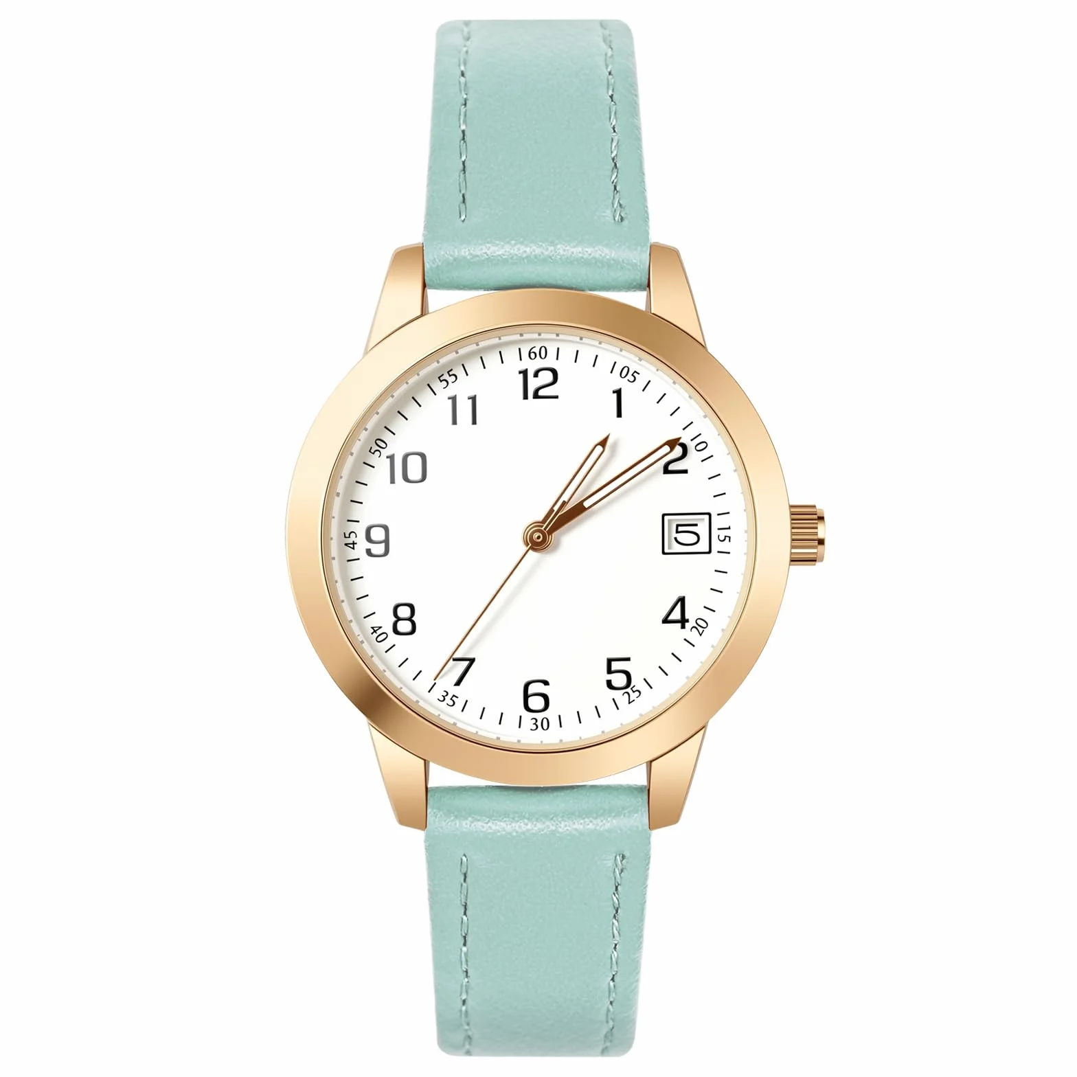 OFFCUP Montre Femme Bracelet Cuir Analogique Quartz Poignet Ladies