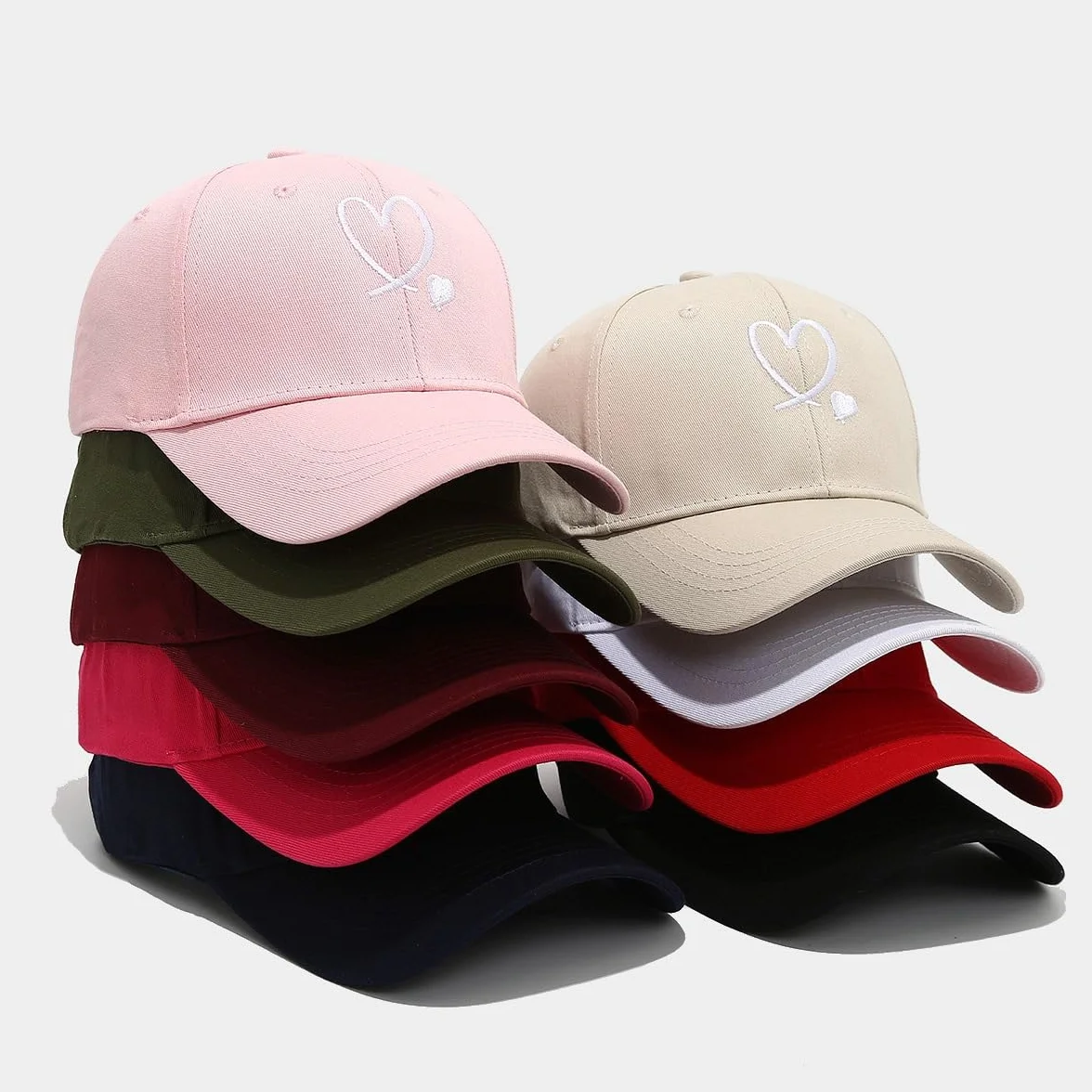Casquette Baseball Femme Coton Réglable Sport