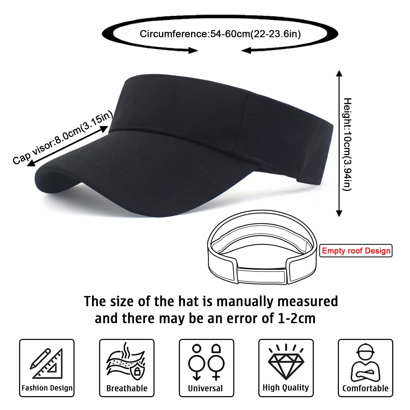 Tiakay Casquette Anti UV Femmes Respirante Réglable Queue de Cheval Visière Soleil Golf Tennis Extérieur