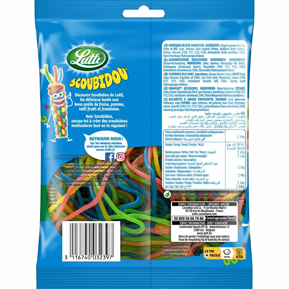Lutti Scoubidou Bonbons 100 g