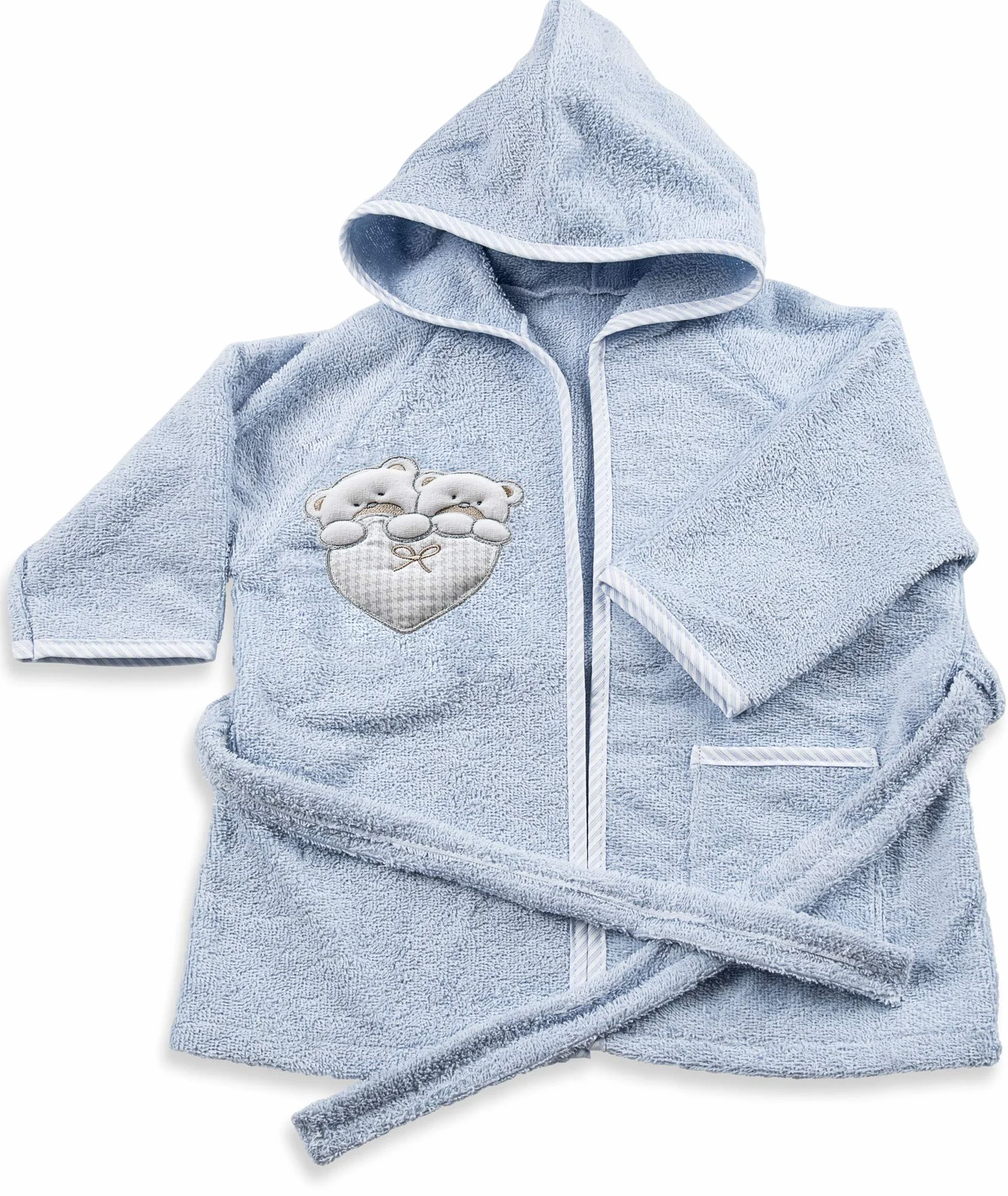 Italbaby Peignoir éponge bébé 6-18 mois Sweet bleu 550 g