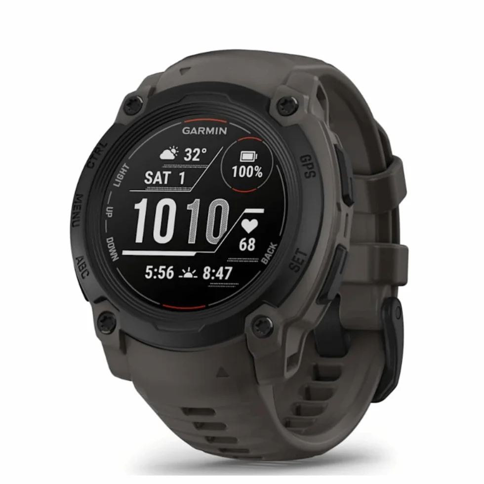 Garmin Instinct E Montre GPS Robuste Noir Bracelet Gris Charbon 40 mm