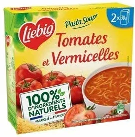 LIEBIG - Pasta Soup' Duo De Tomates Et Légumes Et Pâtes 2X30Cl - Lot De 3