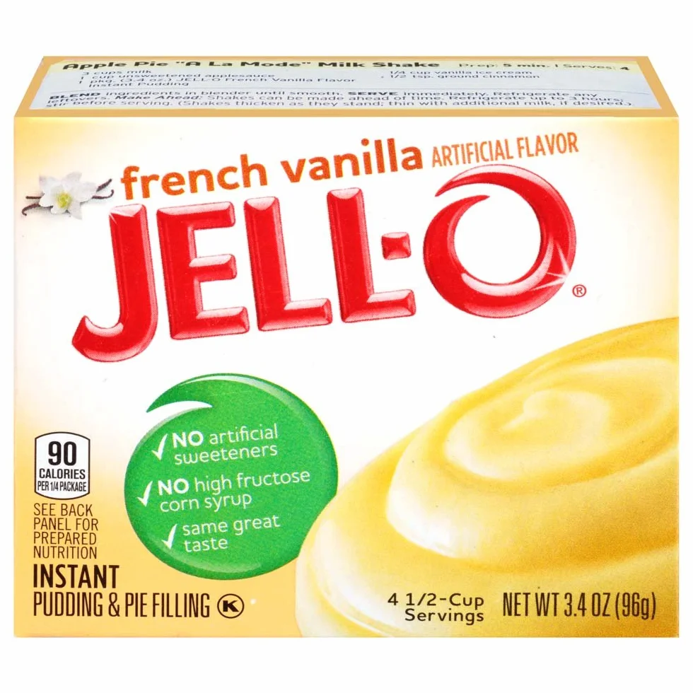 Jell-O Instant Pudding Et Pie Filling, Vanilla Française, 3.4Ounce Boxes (Paquet De 6)