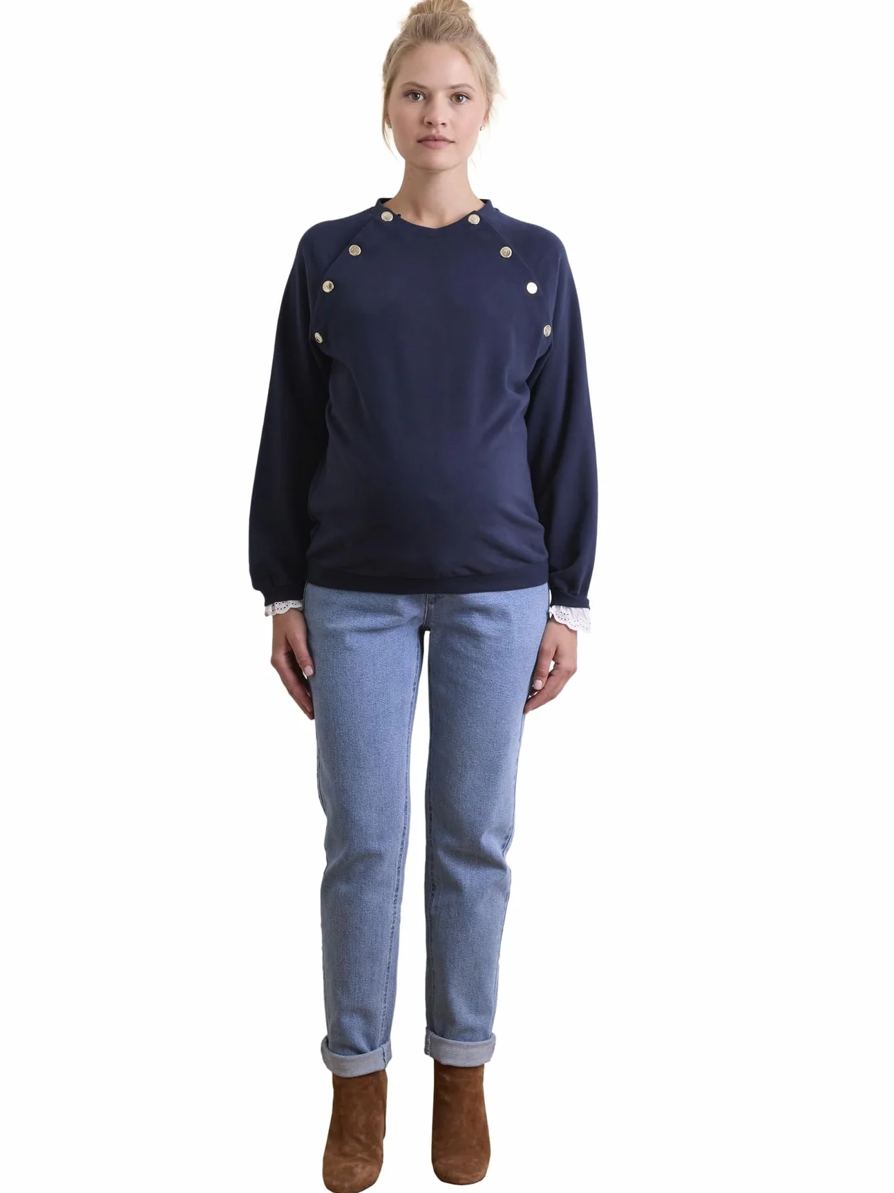 VERTBAUDET Sweat Molleton Grossesse Allaitement