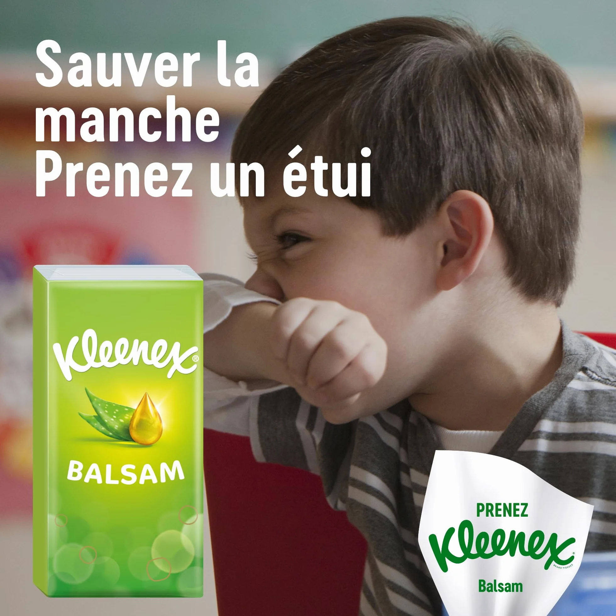 Mouchoirs Kleenex® Balsam Étuis Standard P8 (x10)
