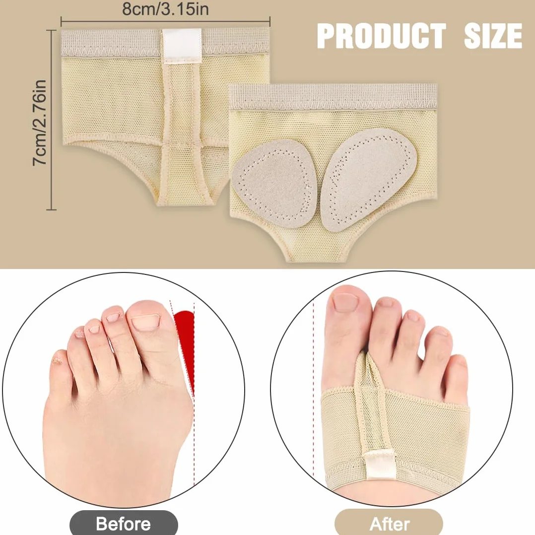 Coussinets métatarsiens Danse 1 paire protecteurs semelle antidérapant avant-pied simili cuir gymnastique Pilates