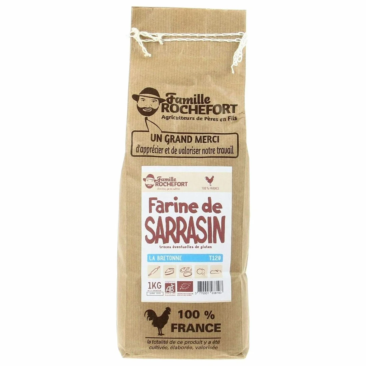 ROCHEFORT - FARINE MEULE DE SARRASIN T110 1KG