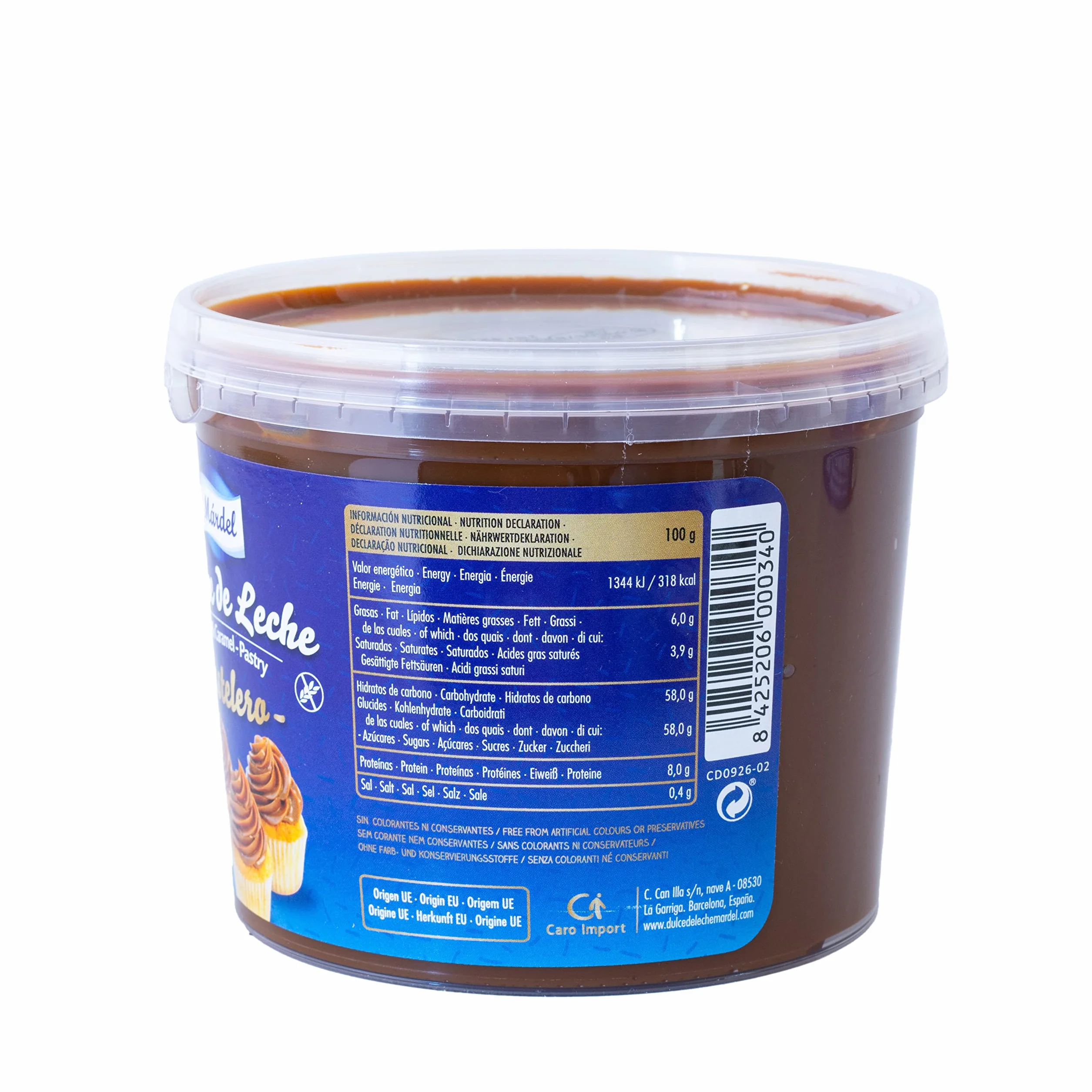 Mardel - Chef pâtissier Dulce de Leche - Idéal pour les pâtisseries - Les vrais desserts sont faits avec Dulce de Leche - 1 kilogramme