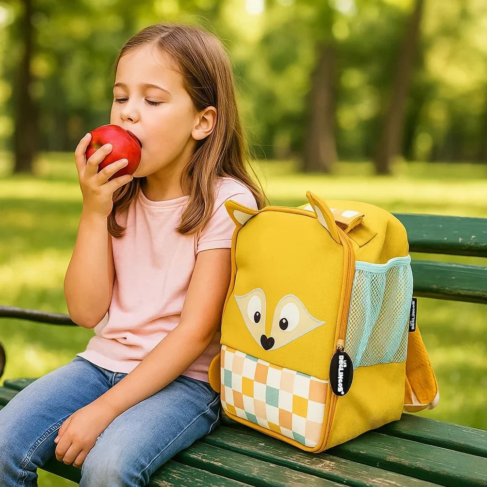 Les DEGLINGOS Sac A Dos Enfant Isotherme 2 Compartiments 26cm Isolant PEVA