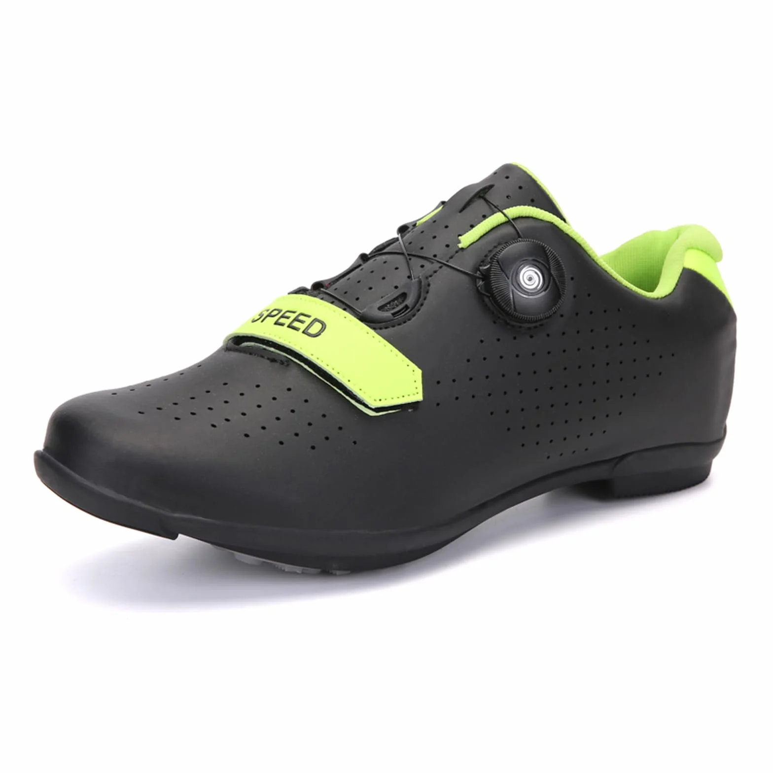LZQpearl Chaussures De Cyclisme, Chaussures De Vélo Route Montagne Semelle Caoutchouc, Lacet Rotation Rapide